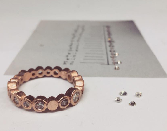 Engagement rings Otago Dunedin Diamond, Rose Gold