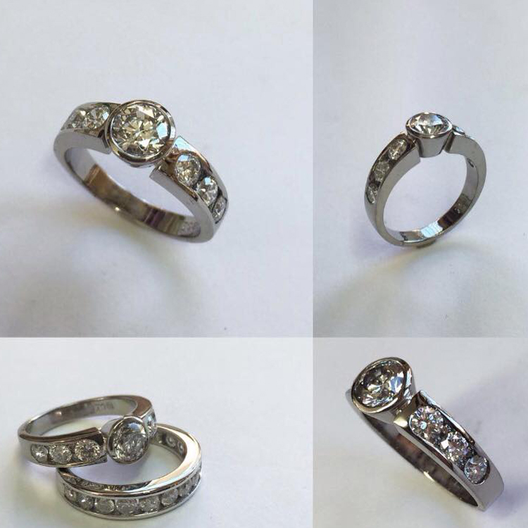 Engagement rings Otago Dunedin Diamond, Rose Gold