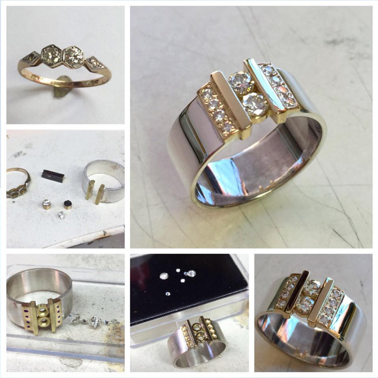 Engagement rings Otago Dunedin Diamond, Rose Gold